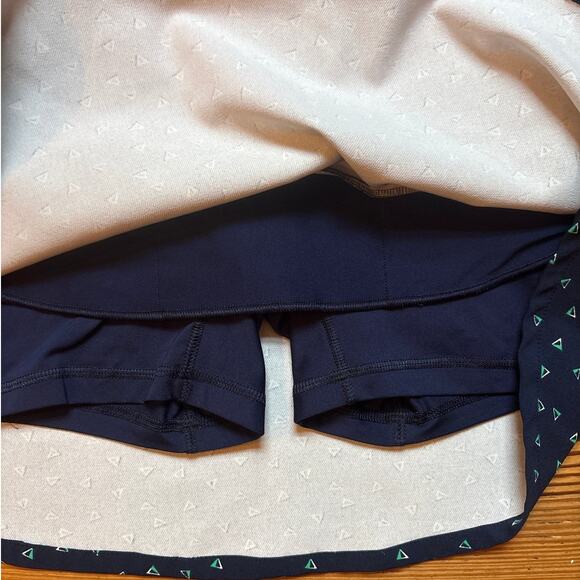 Polo Ralph Lauren navy blue geometric green triangle womens golf skirt SIZE XS - Picture 4 of 6